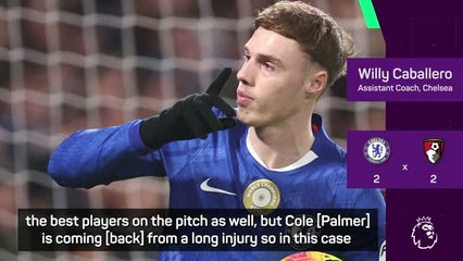 Palmer sub decision just about fitness - Caballero