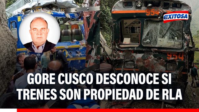 Tragedia en Machu Picchu: GORE Cusco desconoce si trenes que colisionaron son propiedad de RLA