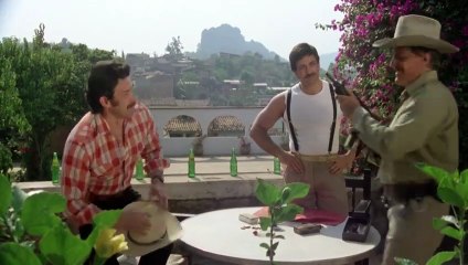 Ladrones de tumbas (1989) Fernando Almada, Ernesto Laguardia, Edna Bolkan y Erika Buenfil.