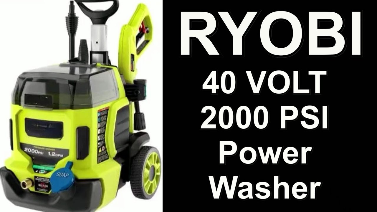 Mind-Blowing Power: RYOBI 40V 2000PSI Brushless...
