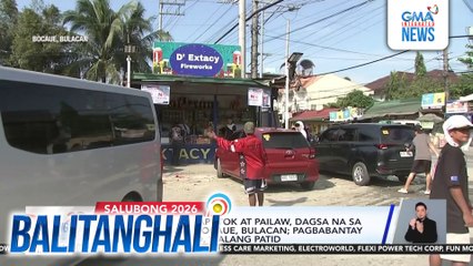 Mga mamimili ng paputok at pailaw, dagsa na sa mga tindahan sa Bocaue, Bulacan; pagbabantay ng mga awtoridad, walang patid | Balitanghali