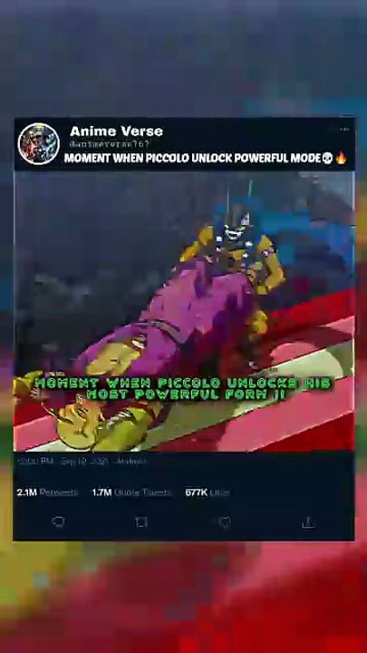 MOMENT WHEN PICCOLO UNLOCK POWERFUL MODE💀🔥