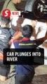Woman survives car plunge into Pendang river