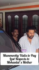 Mammootty Visits to Pay Last Respects to Mohanlal’s Mother