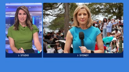 Crowds are building along Sydney Harbour ahead of tonight’s fireworks spectacular