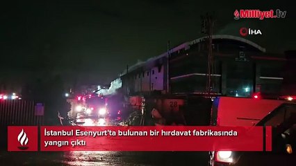Esenyurt'ta fabrika yangını! Ekipler bölgeye sevk edildi