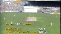 Aamir Malik 23 off 46 Balls 55 Mins 1 Four vs New Zealand 3rd ODI, Auckland, March 11, 1989
