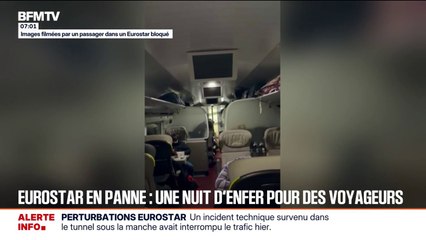 "Tout ce qui est électrique ne fonctionne pas": la galère de passagers de trains Eurostar bloqués pendant la nuit