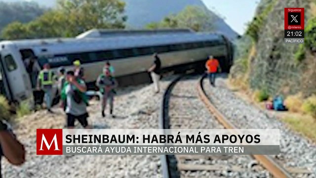 Sheinbaum anuncia más apoyos a víctimas del accidente del Tren Interoceánico