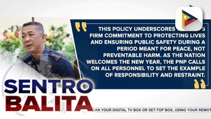 One-strike policy vs. mga pulis na magpapaputok ng baril sa pagsalubong sa Bagong taon, ipatutupad ng PNP