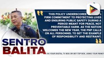 One-strike policy vs. mga pulis na magpapaputok ng baril sa pagsalubong sa Bagong taon, ipatutupad ng PNP