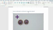 How to add text to a picture in word document