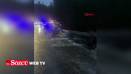 Kamyonet ile TIR çarpıştı: 2 yaralı