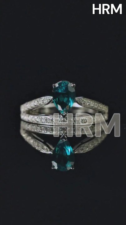 HRM | Making a Pear-Shaped Emerald Ring for a Soulmate 2025.#jewelrymaking #emeraldring #engagementring