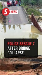 Seven stranded rescued after Rompin bridge collapse, road closed with no alternatives