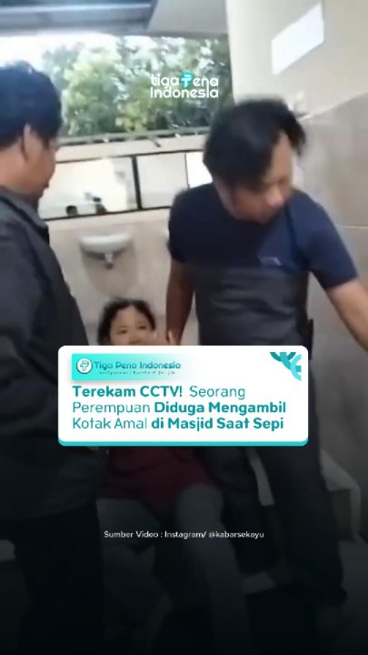 Terekam CCTV! Seorang Perempuan Diduga Mengambil K