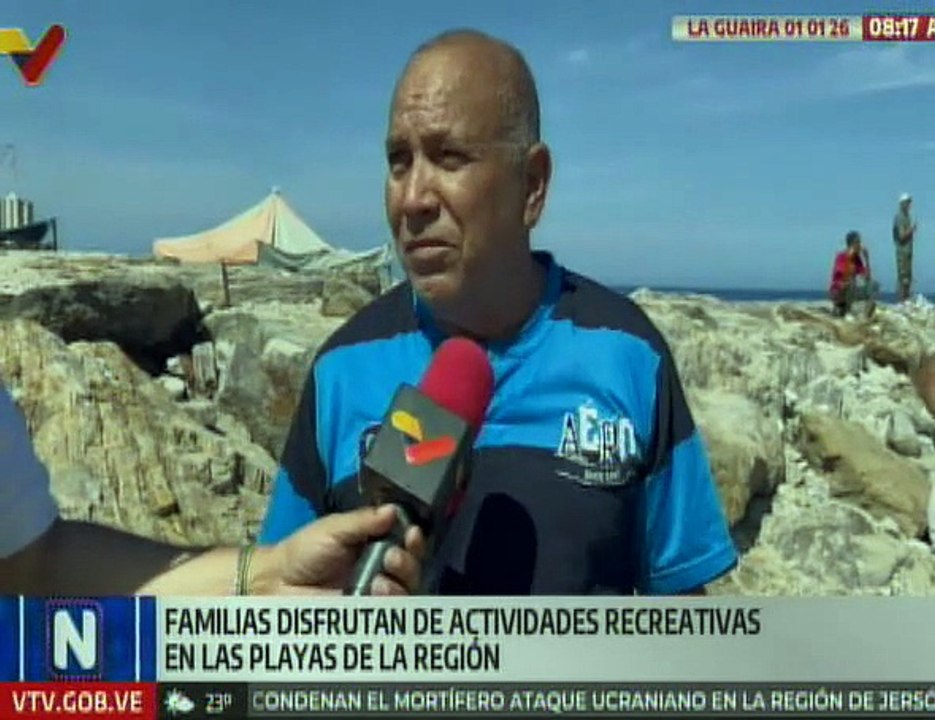 La Guaira | Familias disfrutan de las playas en el inicio del año 2026