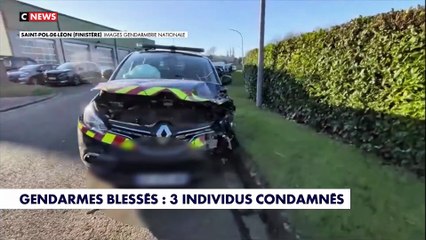Brest: Trois hommes condamnés à des peines allant de six mois à quatre ans de prison ferme pour une course poursuite, à l’issue de laquelle plusieurs gendarmes ont été blessés - VIDEO
