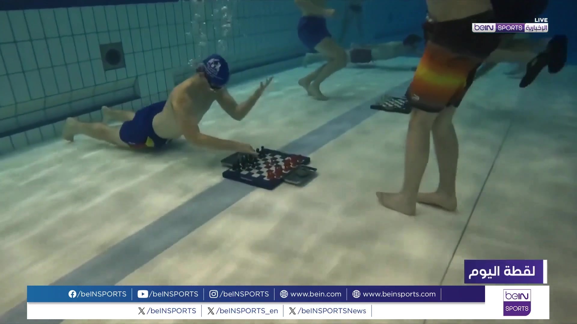 تعرف على بطولة العالم للشطرنج بالغطس!