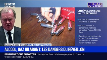 "Nous sommes très vigilants sur les comportements à risque": le préfet de la région Grand Est évoque l'interdiction du protoxyde d'azote en vue du réveillon du Nouvel an
