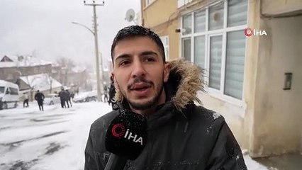 Gümüşhane'de kar eziyeti: Çocuklar büyük korku yaşadı!