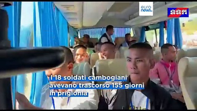 La Thailandia rilascia 18 prigionieri di guerra cambogiani dopo il cessate il fuoco