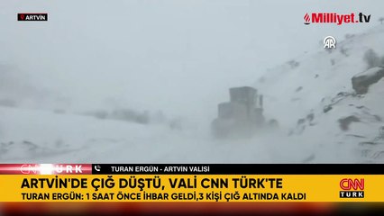 Artvin’de çığ felaketi! Vali açıkladı: 3 çobanın çığ altında