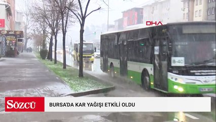 Bursa'da kar yağışı: Sokaklar beyaza büründü