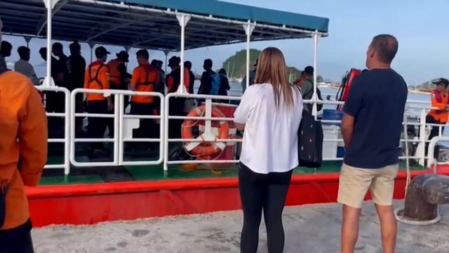 Continúa la búsqueda de los españoles desaparecidos en el naufragio del barco turístico en Indonesia