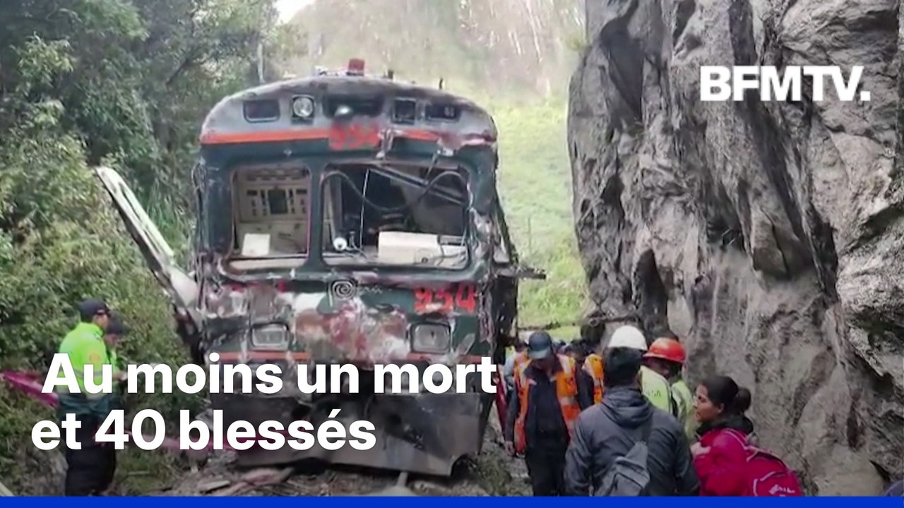 Pérou: une collision de trains au Machu Picchu fait au moins un mort et 40 blessés