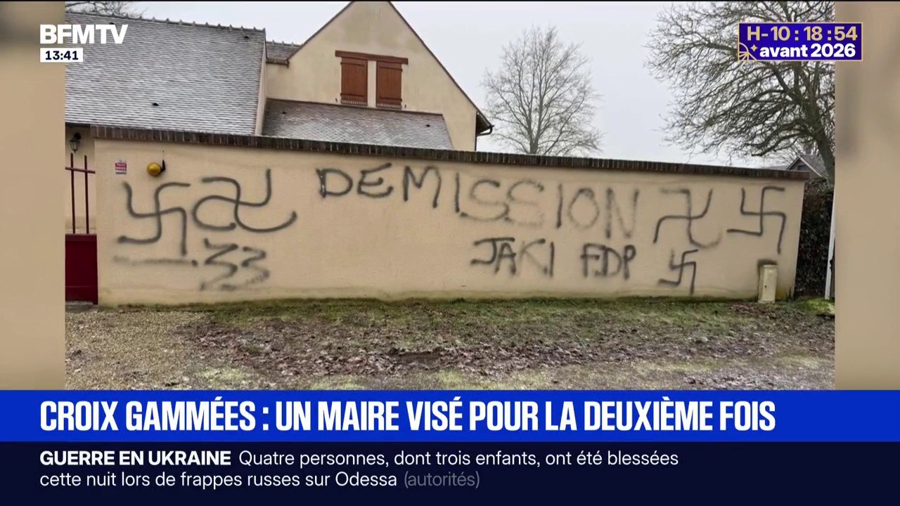 Beaulieu-sur-Loire: le domicile du maire recouvert de croix gammées et de tags injurieux