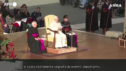 Il Papa in Piazza San Pietro per l'ultima udienza generale del 2025