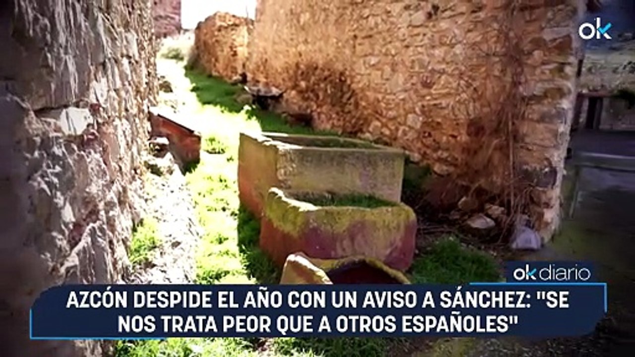 Azcón despide el año con un aviso a Sánchez: "Se nos trata peor que a otros españoles"