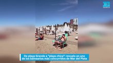 De playa Grande a "playa chica": revuelo en uno de los balnearios más concurridos de Mar del Plata