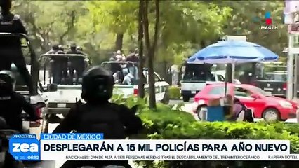 Más de 15 mil policías serán desplegados en CDMX por celebración de Año Nuevo