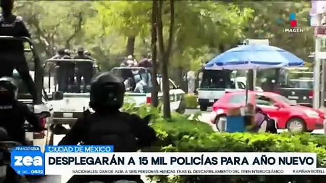 Más de 15 mil policías serán desplegados en CDMX por celebración de Año Nuevo
