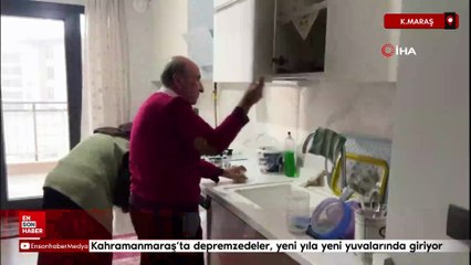 Kahramanmaraş’ta depremzedeler, yeni yıla yeni yuvalarında giriyor