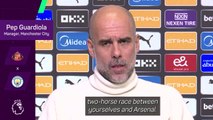 'Are you sure?' - Guardiola's response to two-horse title race question