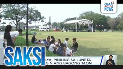 Ilang pamilya, piniling sa Luneta sasalubungin ang bagong taon | Saksi