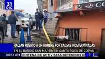 Encuentran cuerpo sin vida en barrio San Martín, Copán