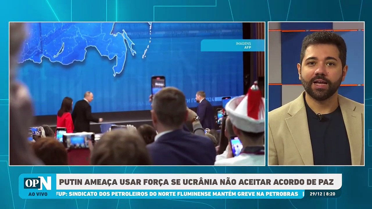 Putin ameaça usar força se Ucrânia não aceitar acordo de paz