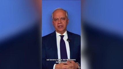 Piantedosi, bilancio di fine anno: «Calano i delitti, aumentano i rimpatri»