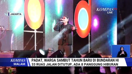 Malam Tahun Baru: Warga Nonton 8 Panggung Hiburan di Bundaran HI hingga Drone Light Show di Ancol
