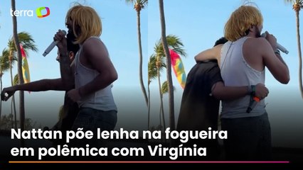 Nattan veste peruca loira e canta música sobre Virgínia em show após polêmica