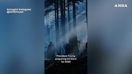 Trump gladiatore, la scena cult del film sul social della Casa bianca