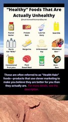 healthy foods that are actually unhealthy