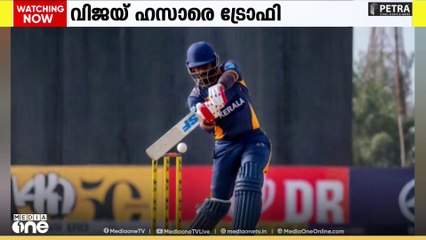 വിജയ് ഹസാരെ ട്രോഫിയില്‍ രാജസ്ഥാന്‍ ഉയര്‍ത്തിയ  കൂറ്റന്‍ വിജയലക്ഷ്യം പിന്തുടര്‍ന്ന് ജയിച്ച് കേരളം