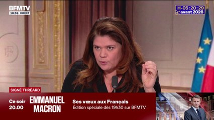 Vœux d'Emmanuel Macron pour 2026: "Il va prendre la parole pour dire ce qu'il n'adviendra pas", estime Raquel Garrido, ancienne députée LFI