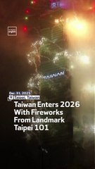 Taiwan Enters 2026 With Fireworks From Landmark Taipei 101