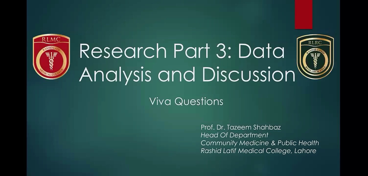 Research Viva Questions Part 3 for 4thyear MBBS